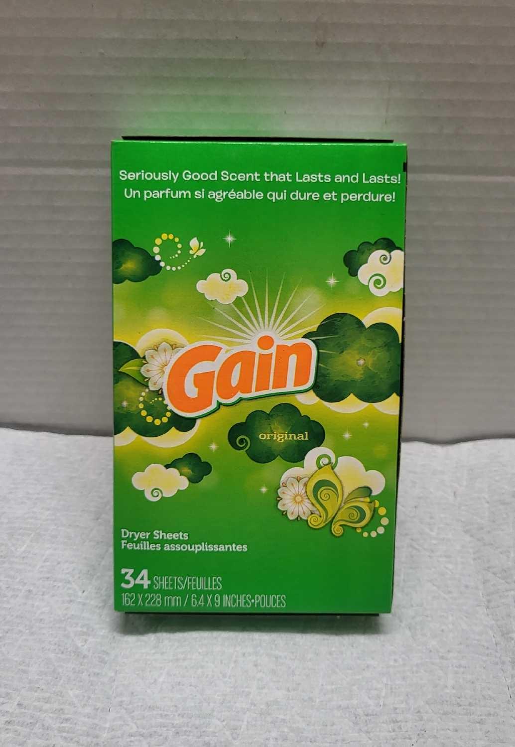 GAIN ORIGINAL DRYER SHEETS 160CT DS