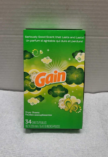 GAIN ORIGINAL DRYER SHEETS 160CT DS