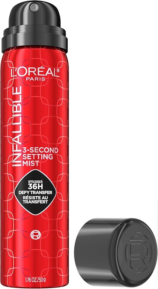 L'ORÉAL PARIS Infallible 3-Second Setting Mist Up to 36 Hour Wear Setting Spray, 1.76 oz