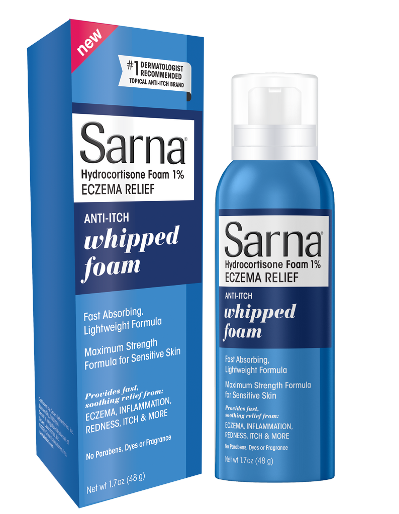 SARNA HYDROCO FOAM 1% ECZEMA RELF 1.7 OZ