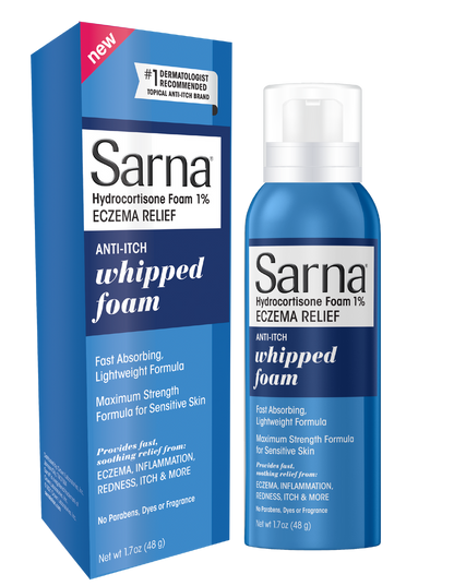 SARNA HYDROCO FOAM 1% ECZEMA RELF 1.7 OZ