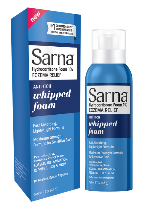 SARNA HYDROCO FOAM 1% ECZEMA RELF 1.7 OZ
