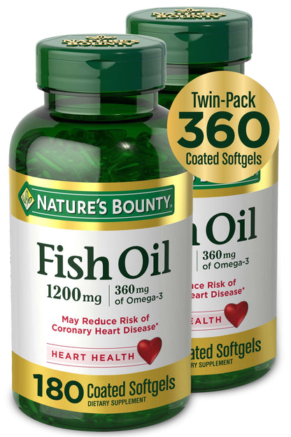 FISH OIL 1200MG SOFTGEL 320CT NAT BOUNTY
