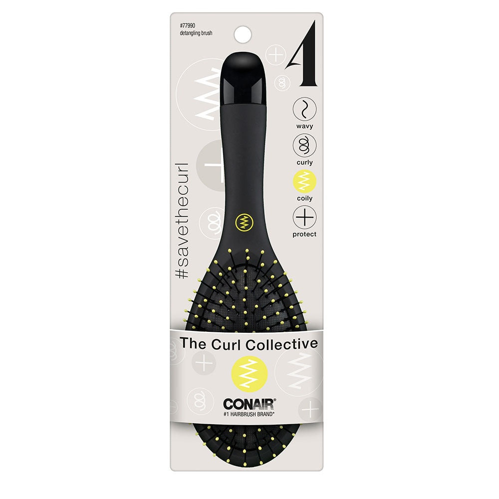 CONAIR Curl Collective 2 Wavy Hair Detangle Cushion Hair Brush