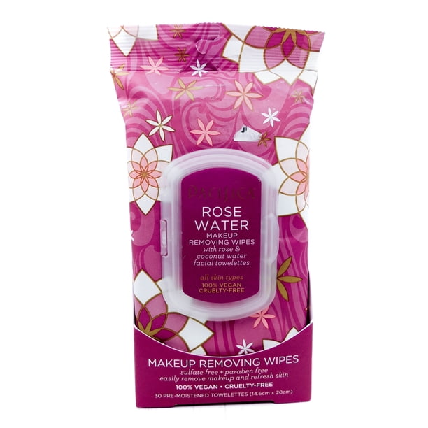 Pacifica Moisture Rehab Makeup Removing Wipes - Rose & Coconut