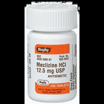 MECLIZINE HCL TB 12.5MG 100 CPLT