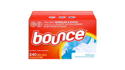 BOUNCE FRESH LINEN DRYER SHEETS 160CT DS