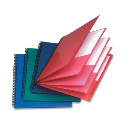 Oxford® 8-Pocket Paper Folder, Letter Size, 200-Sheet Capacity, Multicolor