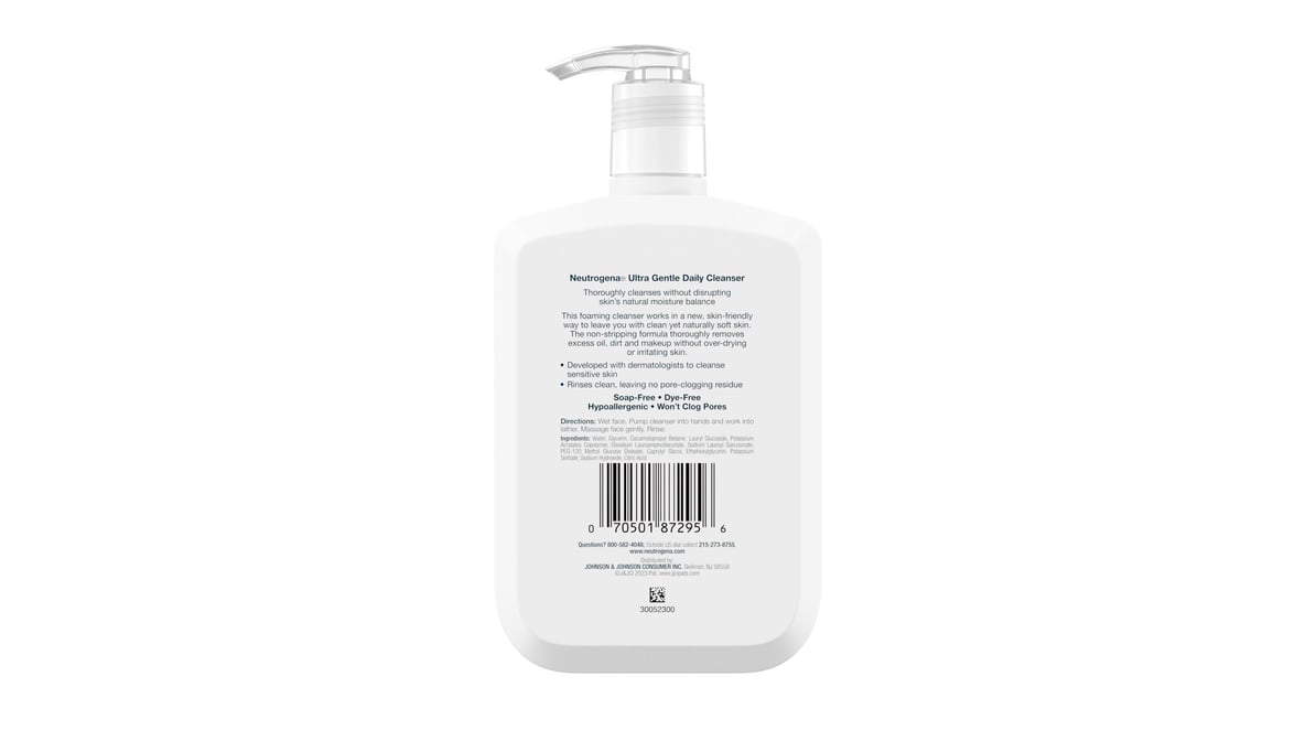NEUTROGENA ULTRA GENTLE CLEANSER 12OZ