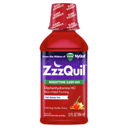 ZZZQUIL NIGHT SLEEPAID VNL CHR LIQ 12OZ
