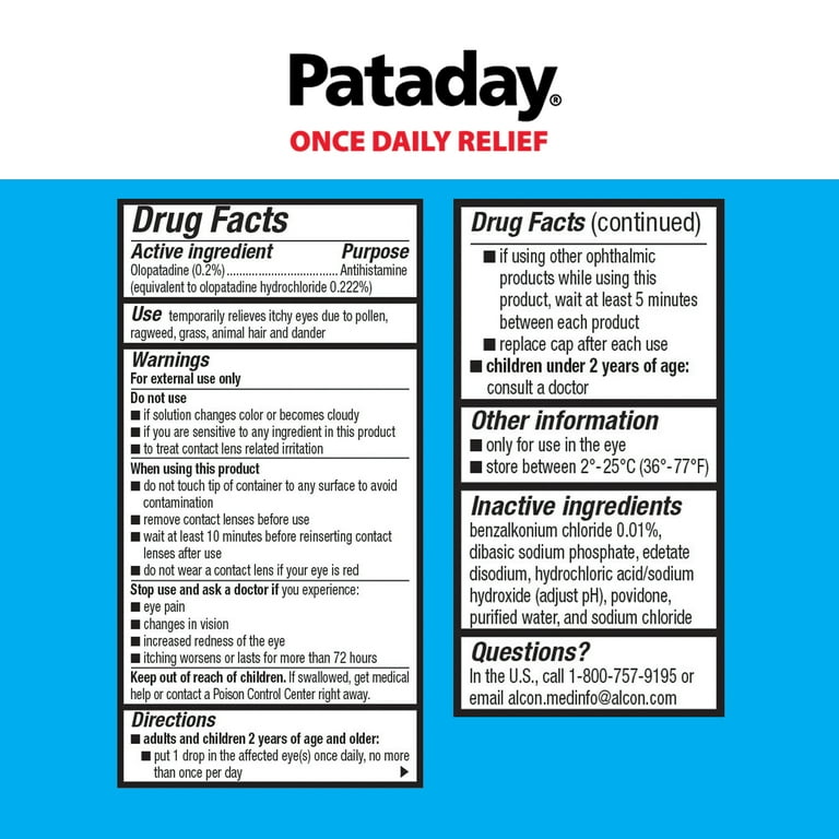 PATADAY ONCE DAILY RELIEF EX STR 2.5 ML