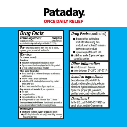 PATADAY ONCE DAILY RELIEF EX STR 2.5 ML