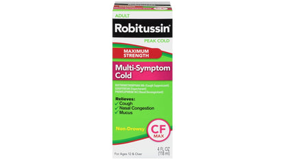 ROBITUSSIN PEAK COLD MULTI SYMPTOM 8OZ