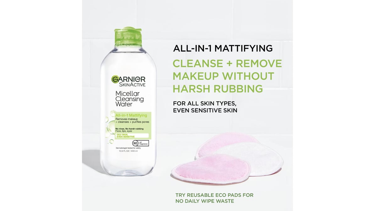 Garnier SkinActive Micellar Cleansing Water - All-In-1, 3.4 oz