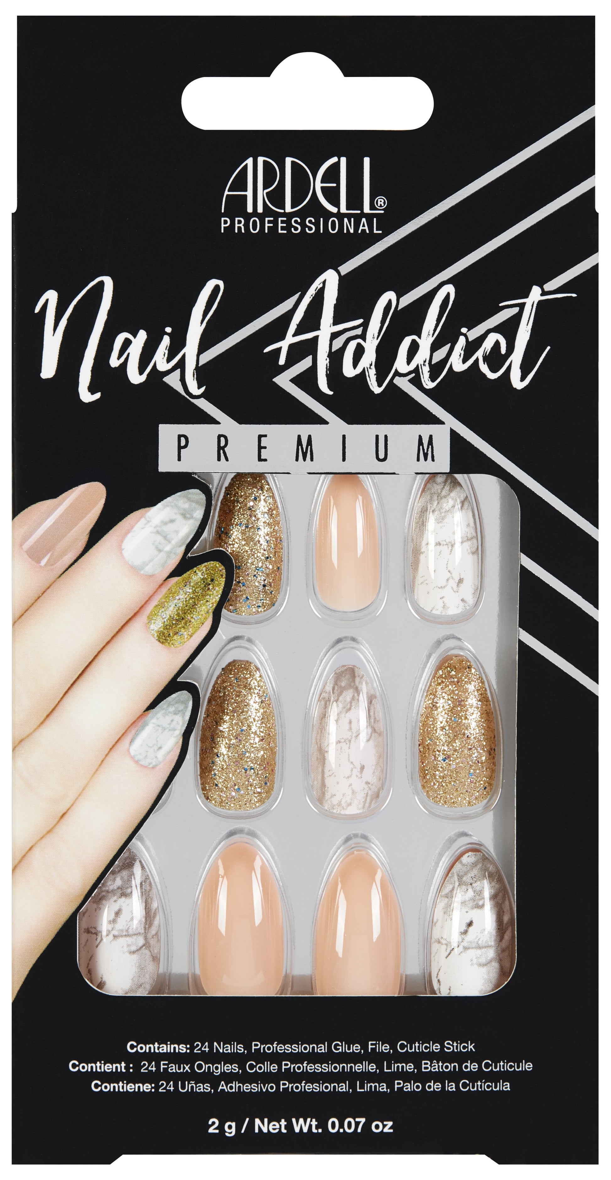 Ardell Nail Addict False Nails - French Fade