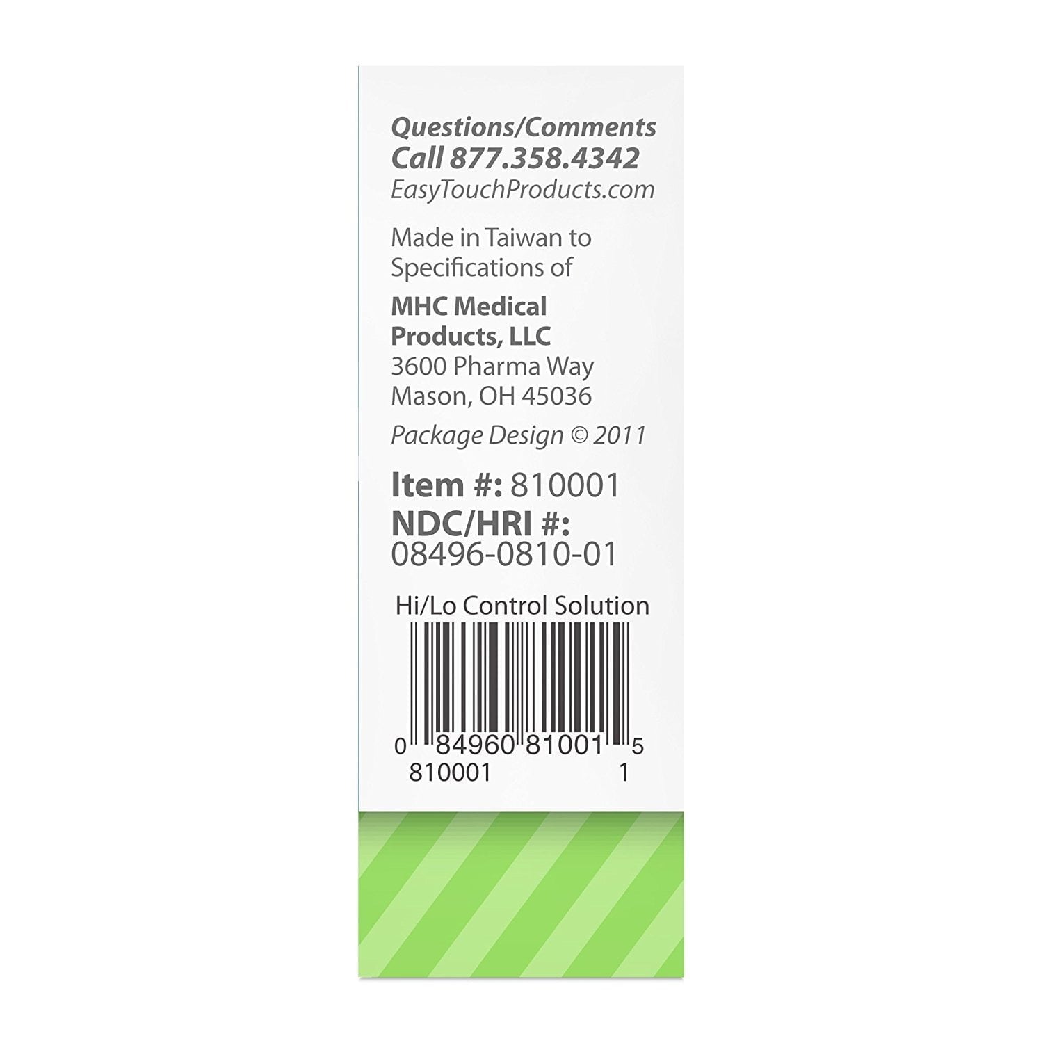 EASYTOUCH HEALTHPRO HI/LO CONTRL SOLUTN