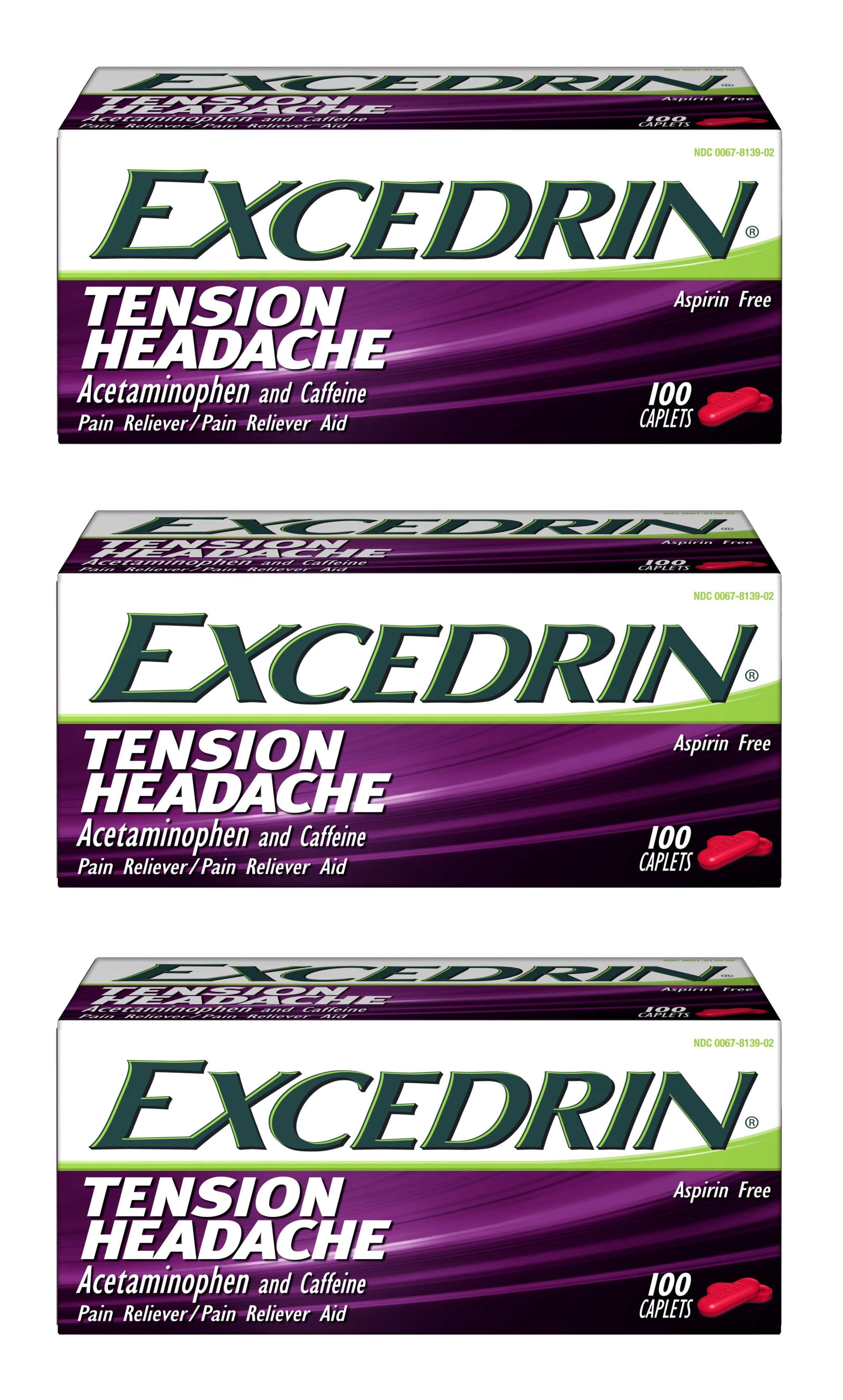 EXCEDRIN TENSION HEADACHE CPL 100CT