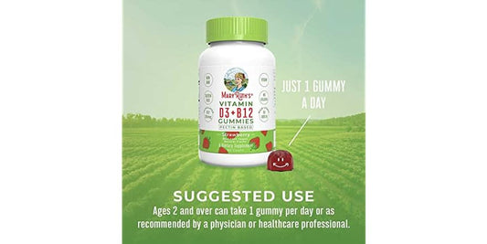 MARY RUTH'S SUPP,VIT D3+B12 GUMMIES