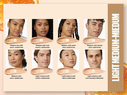 MAYBELLINE New York Super Stay Long-Lasting Skin Tint with Vitamin C, 338, 1 oz