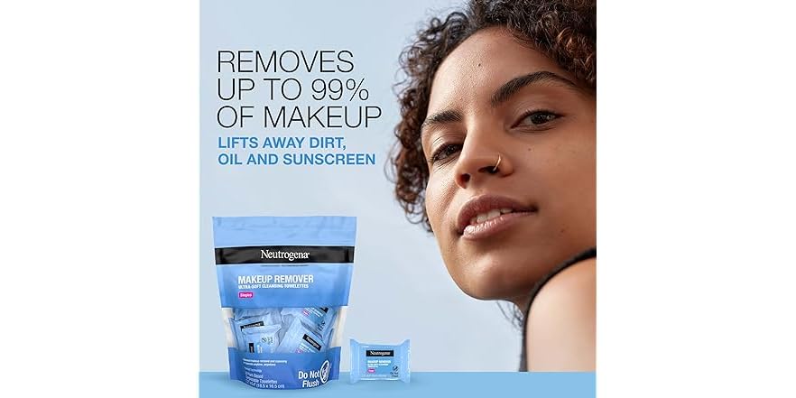 NEUTROGENA MAKE UP RMVR WIPES 7CT