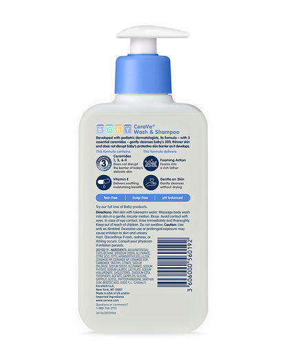CERAVE BABY SH 8OZ FF TR/F PBF