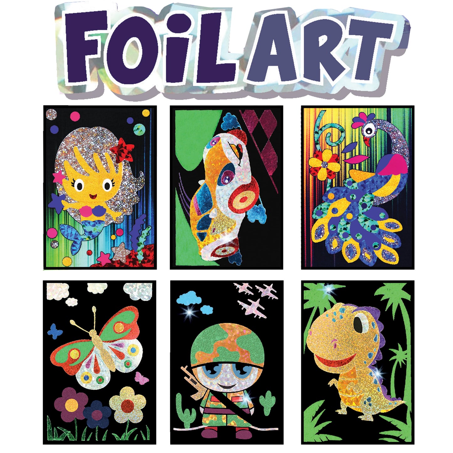 ArtSkills Foil By Number Sticker Kit