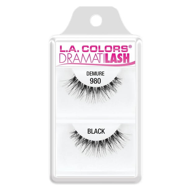 L.A. Colors DramatiLash False Eyelashes Black - Demi