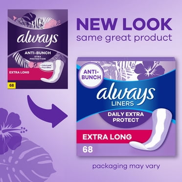 Always Liners Extra Protect Extra Long 40 Count Unscented