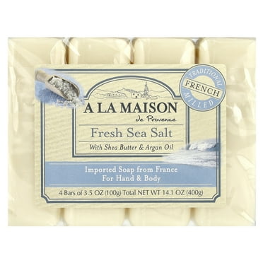 A LA MAISON BAR SOAP,4 BARS,FRSH SSLT
