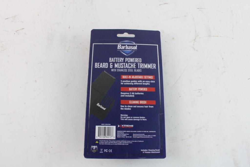 Barbasol Trimmer Beard And Moustache Battery Operated