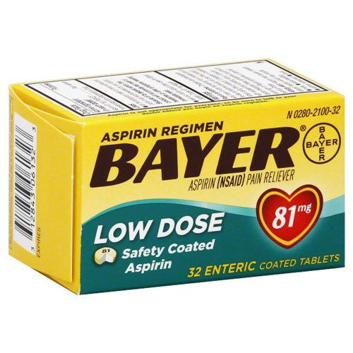 BAYER CHILD ASPIRIN CW 81MG 3X36