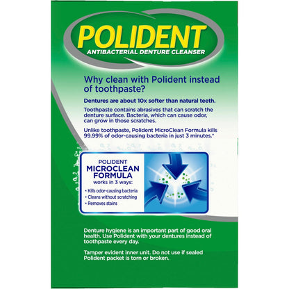 POLIDENT 3 MINUTE DENTURE MINT TAB 90CT