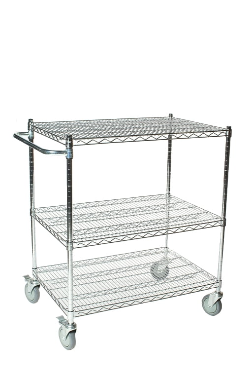 WIRE SHELF 5 MOBILE CART 24INX36IN DS