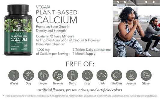 PLANTFUSION CALCIUM,1000 MG,ALGAE,VGN