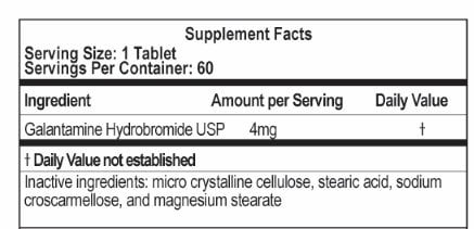 GALANTAMINE TB 4MG 60