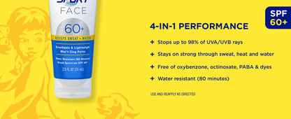 COPPERTONE SPORT FACE SPF60+ LOT 2.5OZ