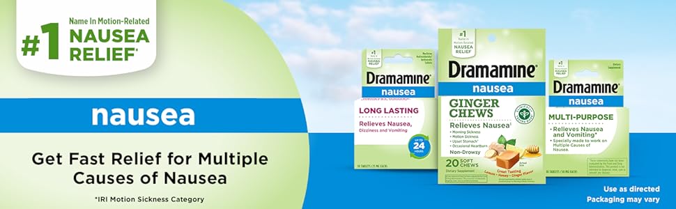 DRAMAMINE NAUSEA GINGER CW 20