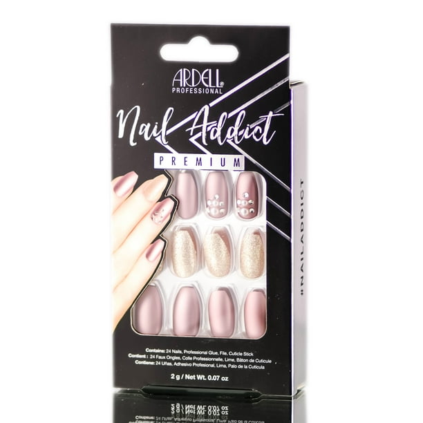 Ardell Nail Addict Premium Artificial Nail Set - Red Cateye