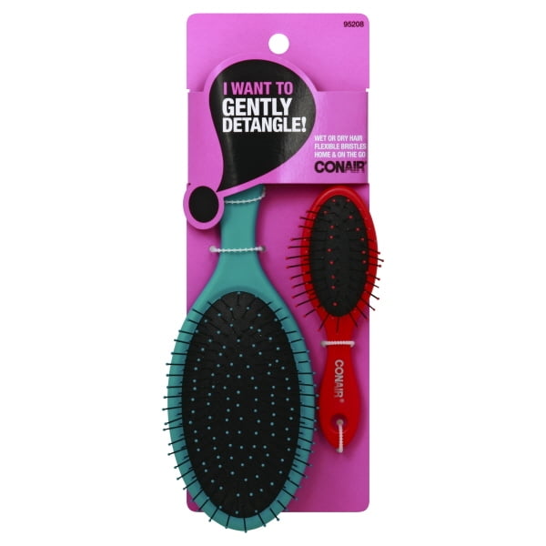 CONAIR No More Knots Detangling Shower Cushion Brush - Assorted