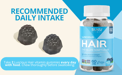 SUKU VITAMINS GUMMY,LUSCIOUS HAIR