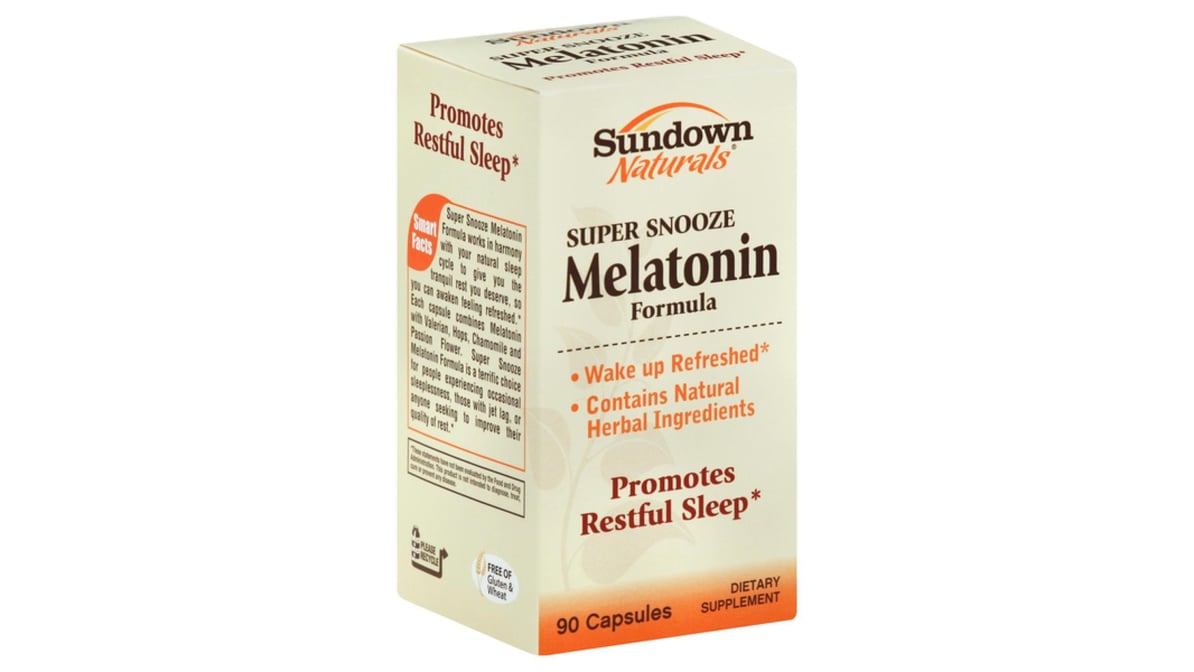 MELATONIN SNOOZE VEGGI CAP 90 CT SUNDOWN
