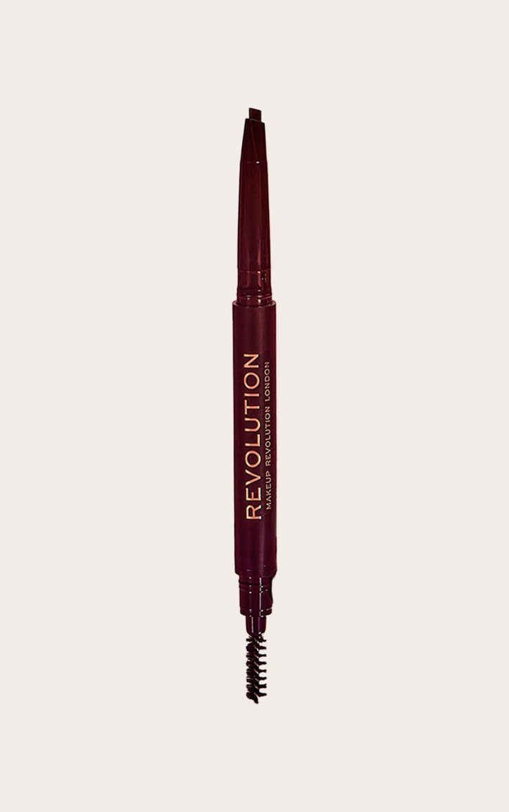 REVOLUTION Duo Brow Definer Pencil - Dark Brown, 0.008 oz