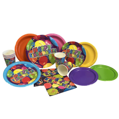 Balloon Party 7" Birthday Plates, 8 ct