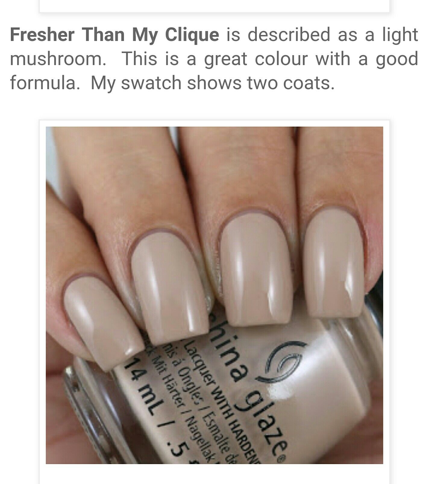 china glaze Nail Lacquer - Fresher Than My Clique