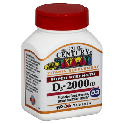 VIT D-3 50MCG 2000IU SGC 250CT 21ST CENT