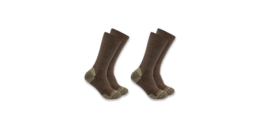Russell Fashion Foot Men's Outdoor Micro Crew Boot Sock, 2 pairs