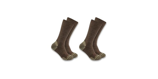 Russell Fashion Foot Men's Outdoor Micro Crew Boot Sock, 2 pairs