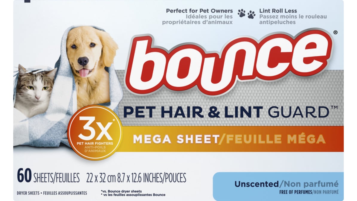 BOUNCE PET HAIR & LINT GUARD SHT 80CT DS