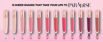 L'ORÉAL PARIS Glow Paradise Hydrating Tinted Lip Balm-in-Gloss with Pomegranate Extract, 010 Porcelain Petal, 0.23 fl oz