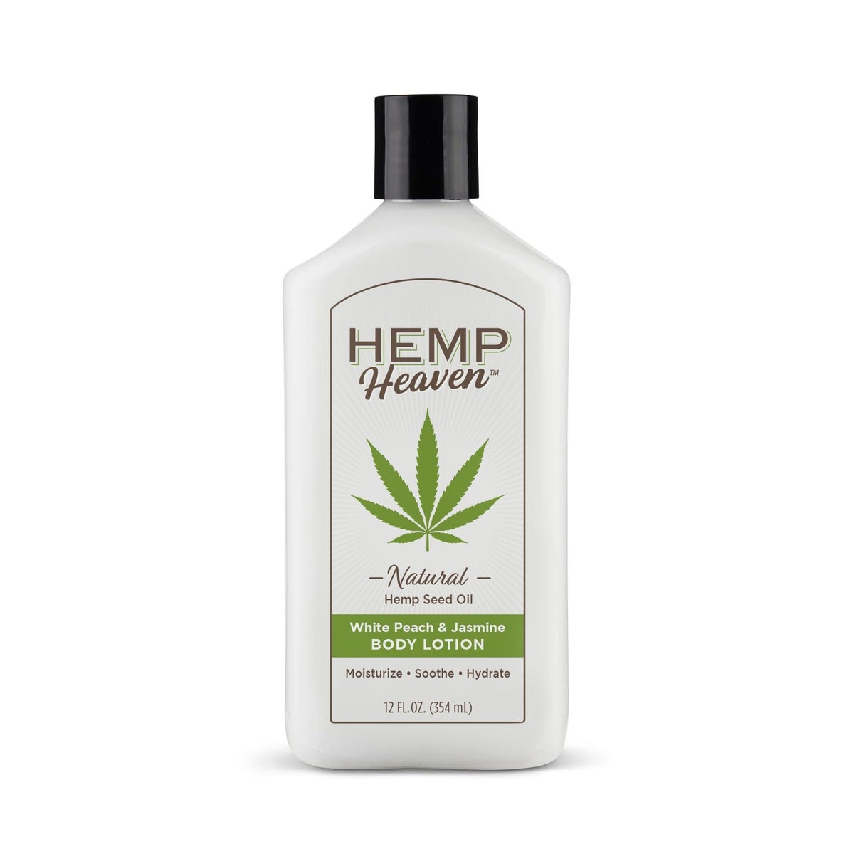 Hemp Heaven Body Lotion White Peach And Jasmine 18oz Pump